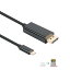 送料無料 USB C-DisplayPort 変換ケーブル 4K2K オスーオス 1.8m USB3.1 Type C to DP コンバータ 音..