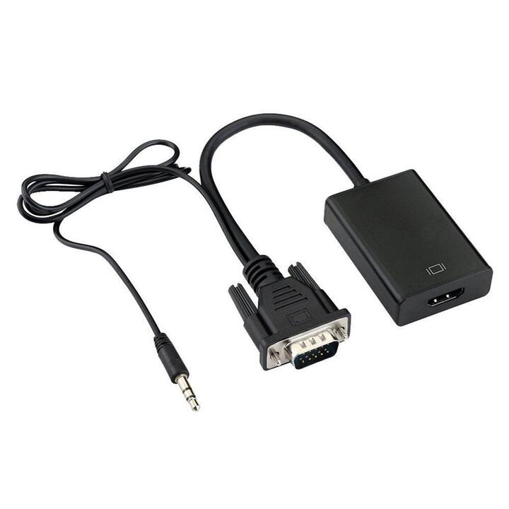 ̵ VGA &3.5mm to HDMI С Ѵ֥ Ѵץ ᥹ 25CM Micro USB 5ԥťݡ&ݡȻ 1080Pб ǥȥå Ρȥѥ ֥å