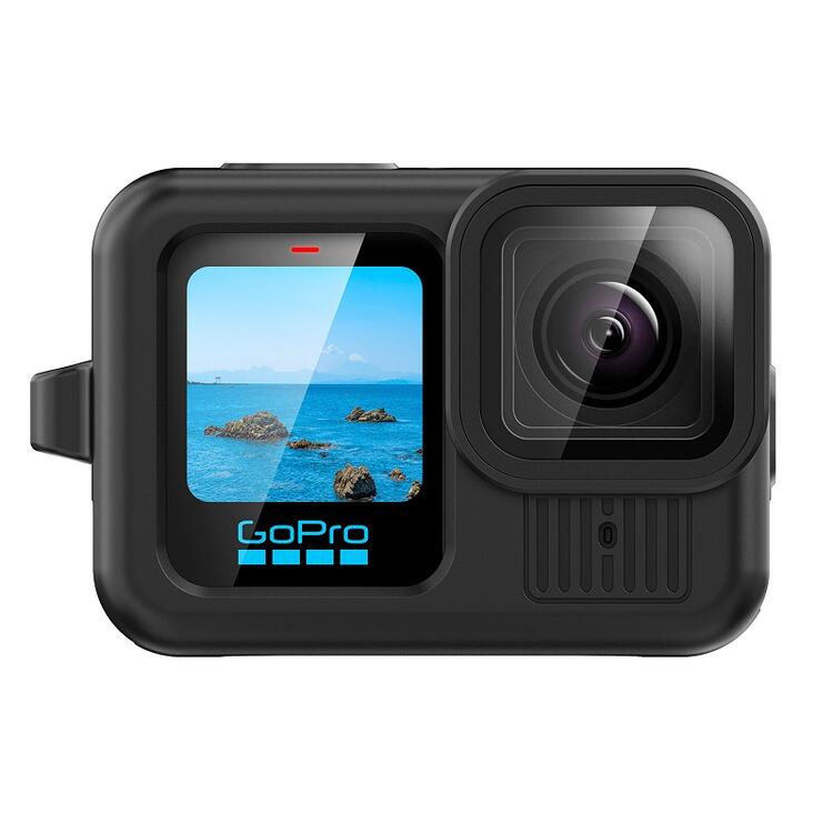 GoPro HERO 13用 シリコン 保護ケース アクションカメラアクセサリー カメラレンズ保護カバー カメラレンズキャップ 本体カバー ソフトカバー カメラキャップ 紛失防止カバー ストラップ付 バッテリーカバー 電池蓋 （ブラック、ブルー）2色選択
