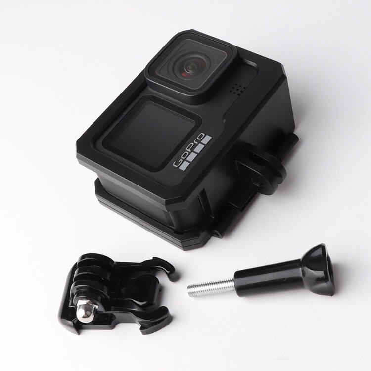 GoPro HERO 13/HERO 12/ HERO 11/ HERO 10/ HERO 9用 ハード フレーム 保護ケース アクションカメラアクセサリー 本体カバー プラスチックフレーム ホットシュー コールドシューマウント ボーダー ハウジング ケース クイックリリースバックル 、ネジセット ブラック