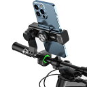 送料無料 自転車用 スマホホルダー スマートフォンホルダー サイクリング ホルダー スタンド 最大幅9cm iPhone/galaxyスマートフォン ハンドルマウント 180°+α 回転可 ばねホルダー ネジ固定 脱落防止2重固定 コンパス付き(4)