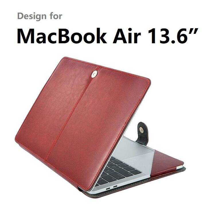 Rakuten - Macbook Air 13.6インチ A2681/A3113/A3240 用　PUレザー　ケース　シェルケーブル 保護ケース スリーブケース （ブラック、ブラウン）2色選択