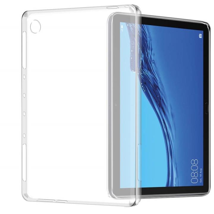 Lenovo TAB5 10/Tab P10/NEC LAVIE Tab E TE510 JAW PC-TE510JA/NEC LAVIE Tab E TE410/JAW/M10 FHD Plus/Tab M10 TB-X605F/M7/M8/Tab E10/Tab E8機種選択 TPU ケース クリア ホワイト ソフト バック カバー 半透明 背面 ケース 落下防止 衝撃吸収 擦り傷防止 フルカバー