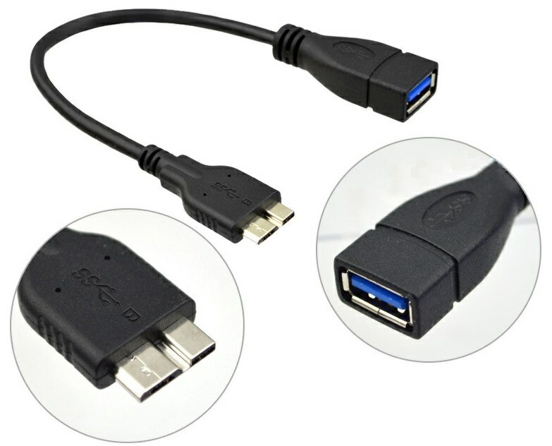 送料無料 Galaxy Note3 SC-01F/SCL22/S5 SC-04F/SCL23用 OTG Micro USB3.0-USB 3.0 A オスーメス 変換アダプタ USB変換アダプタ 高速HDDデータアダプタ Ver.3.0 （20cm 5.5cm）2サイズ選択