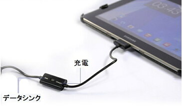 訳あり　Galaxy Tab SC-01C/SC-01D用　 充電&同期 切り替えスイッチ付き　USB　ケーブル