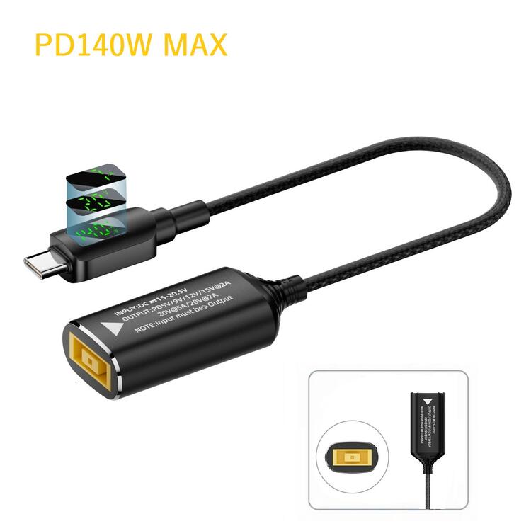 mahsalink㤨̵ Lenovo ѷ 140W to USB Type-C ᥹ LEDɽ Ѵ֥ 15cm/ ѷΥ USB CѴץ ֥ ֥å ̸ߴ5V/9V/12V/15V@2A/ iPhone 27W® /65W 20V@3.25A/45W 15V@3A/100W 20V@5A /140W 20V@7A INPUT:DC 15-20.5VפβǤʤ1,738ߤˤʤޤ