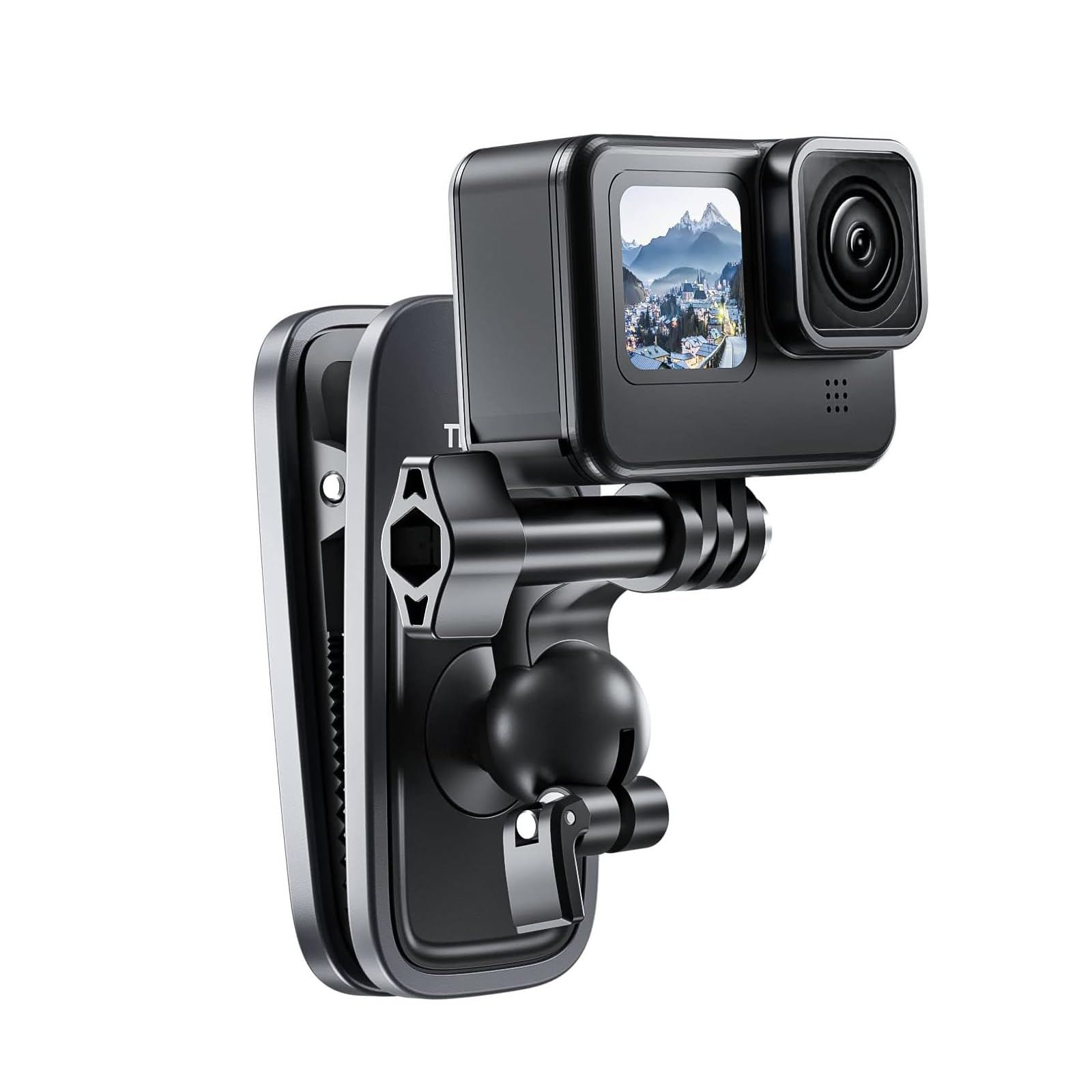 TELESIN 磁気マグネット式クリップマウント GoPro 用 360度調整 マウント クリップ HERO 11 10 9 8 7 6 5 Black Insta360 One X2 X3 RS Go2 DJI Osmo Action 3 Pocket 2 に対応 リュックサック…