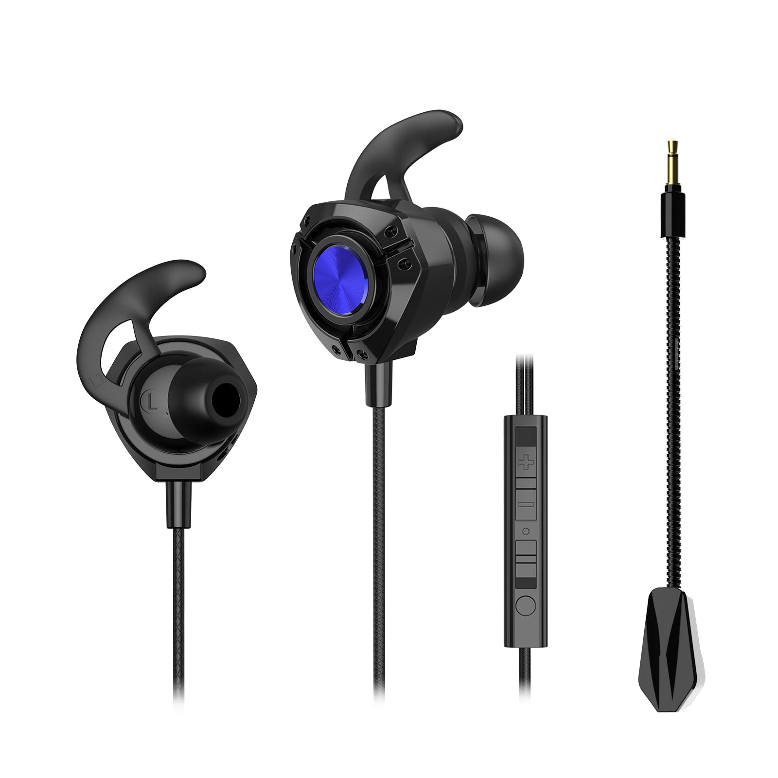 [国内販売限定] ゲーミングイヤホン Inchic ゲーミングイヤホン マイク付き ゲーミングいやほん イヤホンマイク 有線 マイク付きイヤホン ps4 ps5 switch マイクミュート機能 PC パソコン Wet会議 ゲームのサムネイル