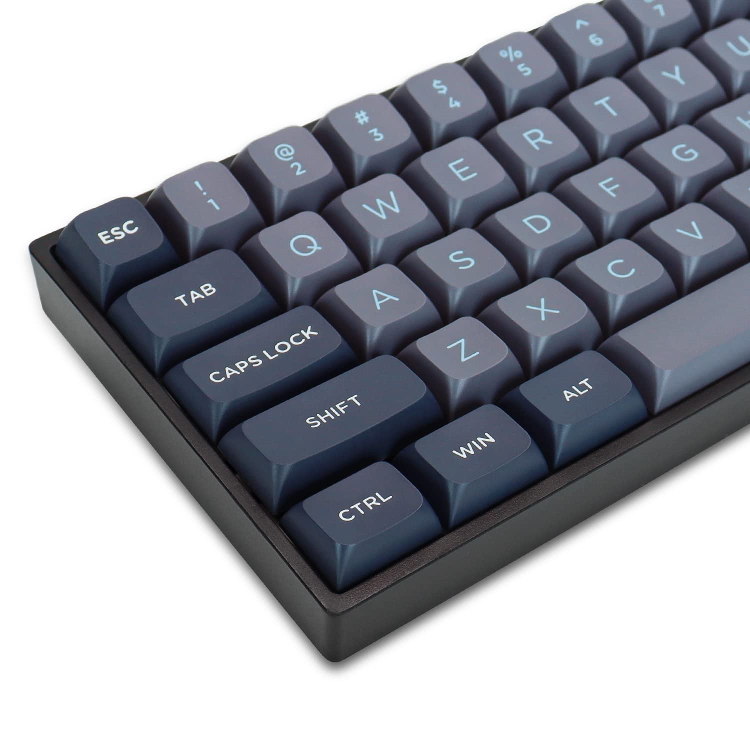 XVX キーキャップ 189キー ダブルショット PBT キーキャップ Cherry MX Gateronスイッチ 60%65％70％100％メカニカルキーボード用 XVXプロフィールキーキャップ グレー/ブルー 