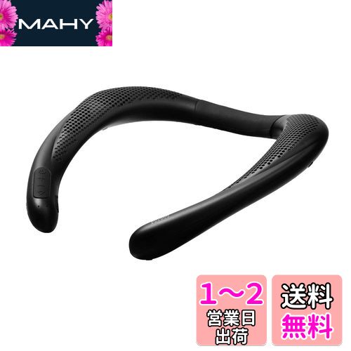 サンワダイレクト ネックスピーカー Bluetooth 防水 軽量 175g 連続10時間再生 通話対応 microSD再生対応 400-SP085