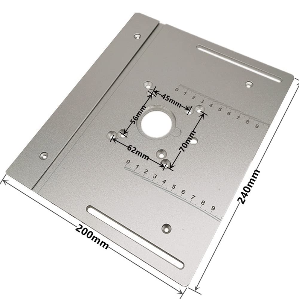 Weytoll ルーターテーブル 三点セット/本体オプション ルーターリフト用 木工ベンチ DIY道具 材料加工 彫刻補助ツール 木工ベンチ ルーター テーブルインサートプレート