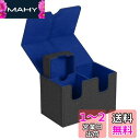 Venssu デッキケース トレカケース ストレージボックス ダイス入れ ダメカン入れ マグネット PU レザー 200枚 「 遊戯王 デュエマ 各種 カードゲーム に使用可能 」スリーブ対応 (グレー(ブルー))