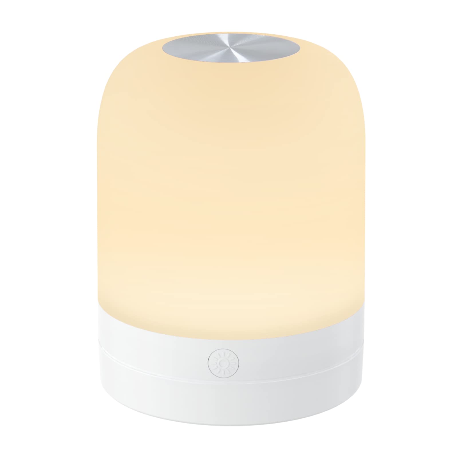 商品情報商品の説明主な仕様 【タッチセンサー式ナイトライト】このベッドサイドランプはタッチセンサー式なので、上部のタッチボタンで点灯・色温度や明るさを調節できます。暗闇の中で小さなスイッチを探すことなく、手探りでも簡単にスイッチを入れることができます。使いやすいランプで授乳用ライト・おむつ替え・夜中のトイレの照明として活躍できます。br【3色切替可能・無段階調光】本体の上部を1回押すと電源on/off、2回押すと電球色・温白色・昼白色が切り替えことができます。暖色系の光は目にやさしくて、夜間授乳やオムツ替えの時に最適なライトです。タッチセンサーを長押して無段階調光でき、読書を楽しむときは、問題なく文字を読む明るさに調整し、就寝時に点灯したままの場合は、睡眠時の気にならない明るさに調節します。br【充電式・コンパクト】ナイトライトには1200mAhのリチウム電池を搭載し、フル充電で6-100時間使用可能です。また、このランプは充電しながら使用することができ、ledランプなので長時間使用しても熱くならない。直径7cmの小さすぎない大きさは、枕元やベッドサイドにおいても邪魔にならず、ちょうどよい明るさを確保できます。br【メモリー機能・15分間タイマー付き】このランプは記憶機能を備えており、好みの色と明るさを自動的に記憶することができ、使う度に調光し直す必要がありません。また夜間に開けたときに突然の強い光で目が痛くなることはありません。15分間の自動消灯を簡単に設定でき、手動消灯が不要、自然と消灯して眠りを妨げません。br【取っ手付き・マグネット内蔵】底部に取っ手があるので、懐中電灯のように持って歩くことができ、吊るし照明としても使用可能です。またマグネットが内蔵しているので、いろいろなところにこのランプがおけてとても便利です。ランタンもしくは懐中電灯としても使用可能な2WAY仕様でナイトライト、ベッドサイドランプ、授乳ライトとしての使用に最適です。br仕様：?7 x 7 x 9.1 cm; 100 g。メーカーより1年間の保証期間があります。使用中に何か故障があったらいつでも連絡してください。