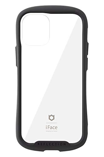 iFace Reflection iPhone 12 mini ケース クリア 強化ガラス (ブラック)