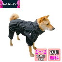 ASMPET 犬 レインコート カッパ 完全防水 ペット用品 雨具 防水 防雪 小型犬 犬 服 レインコート 着脱簡単 梅雨対策 犬 レインコート お腹エプロン 泥除け 犬用 レインコート 通気 軽量 ブラック L (胴回り: 53-68cm)