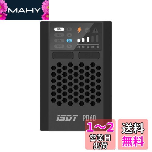 ISDT PD60 XT60ͥ 60W 6A Хåƥ꡼Х󥹽Ŵ Type-C  1-4S LipoХåƥ꡼ Life L...