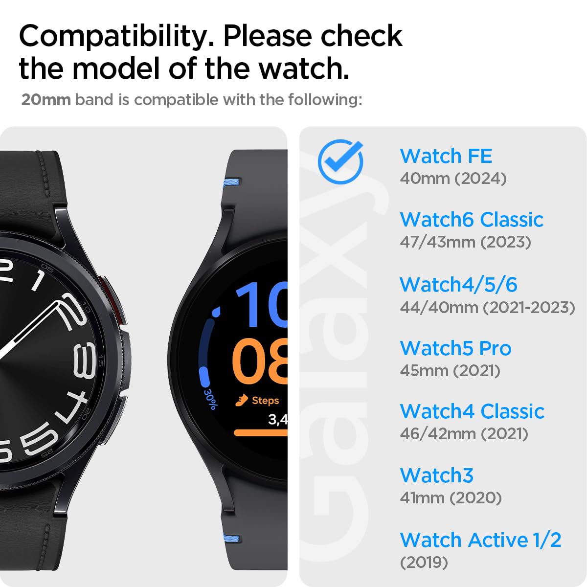 [Spigen] Galaxy Watch バンド ステンレス製 Galaxy Watch シルバー 調整可 調整器具付き 交換ベルト チェーン メタル 3連 ベルト おしゃれ モダン・フィット600WB24980 (ブラック)