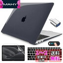 CISSOOK MacBook Air 13 ケース 黒い 2021 2020 新型 カバー A2337 m1 A2179 対応 ブラック 透明 MacBook Air 13 インチ ケース おしゃれ 薄型 耐衝撃 軽量 日本語 JIS配列 キーボードカバー 画面フィルム 付き(2)