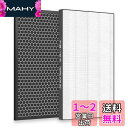 MSHNE シャープ空気清浄機交換用フィルター 脱臭フィルターfz-d50df 集塵フィルターfz-d50hf 集し?んフィルター HEPA 互換品 活性炭 お手入れ簡単 FZ-D50DF/FZ-D50HFにこ?対応 汎用性(2枚入)