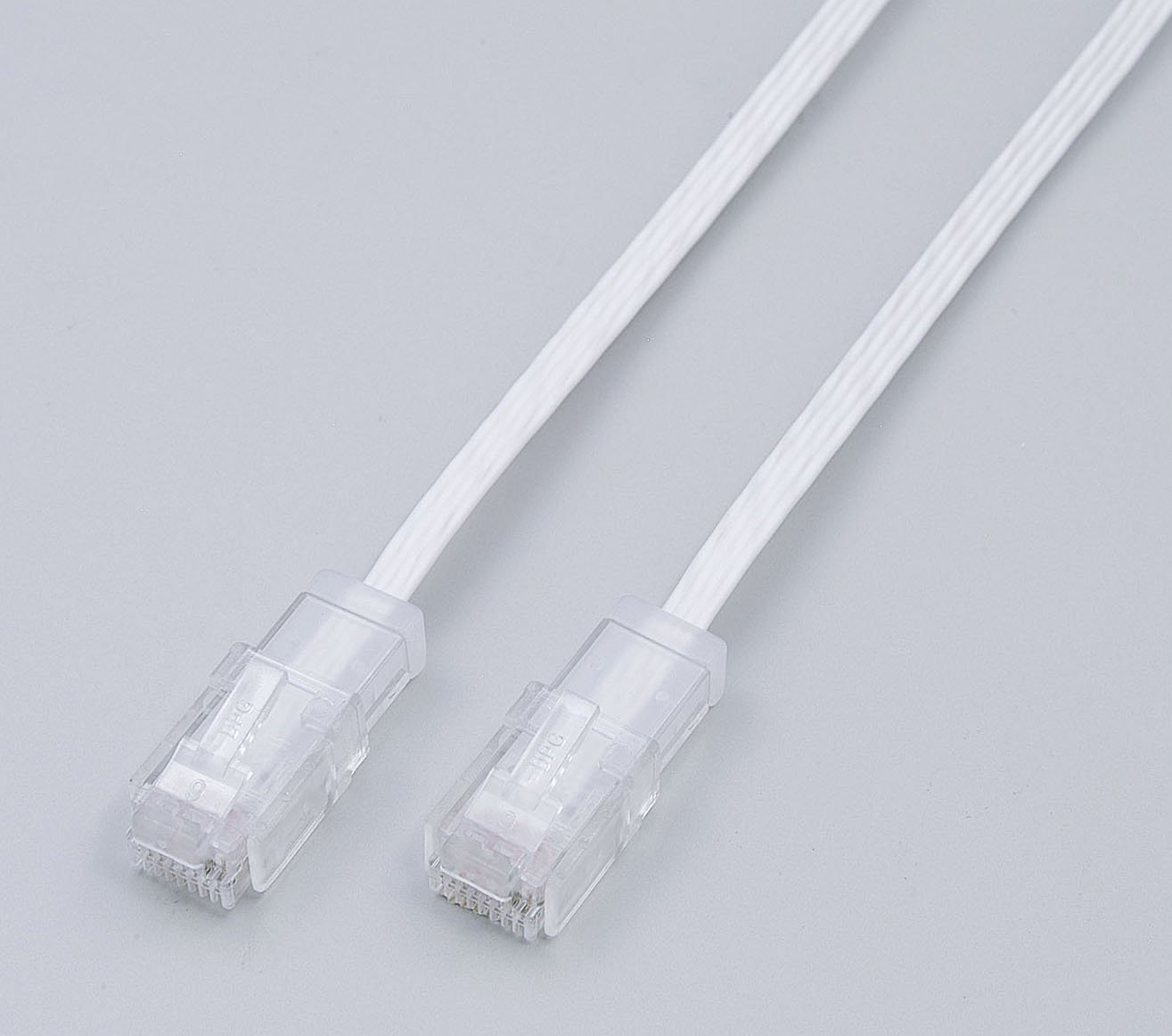 エルパ(ELPA) TELLAN兼用フラット LANケーブル 電話線 CAT6準拠 8極8芯 1m TEW-F010