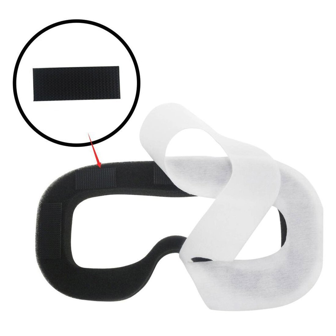 Geekria アイマスク HTC Vive カバー VR体験用 衛生布 Facial Mask Eye Mask 使い捨てカバー (フェイス*1 + カバー *100)