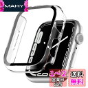 TEMEDO 対応 Apple Watch ケース 49mm 45mm 44mm 41mm 40mm アップルウォッチ カバー PC素材 Apple Watch カバー 全面保護 二重構造 アップルウォッチ ケース ガラスフィルム 一体型 Apple Watch se 第二世代/se/6/5/4 アップルウォッチse 第二世代/se/6/5/4 対応(40mm,(2)