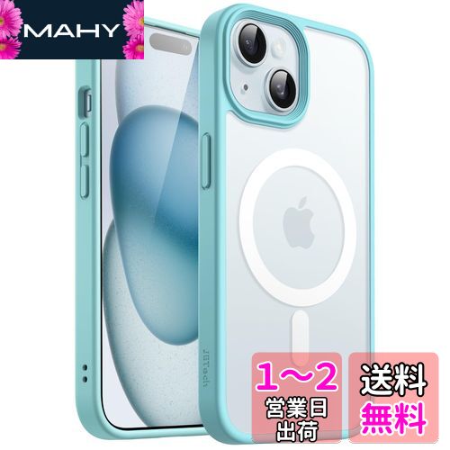JEDirect iPhone 15 6.1 ޥͥå  MagSafeб ȾƩΥޥå  Ѿ׷ С (...