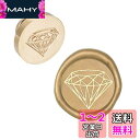 CRASPIRE シーリングスタンプ ヘッドのみ ダイヤモンド ワックスシールスタンプ 交換真鍮銅頭 復古風 洋式 結婚式 告白 招待状 誕生日の封筒の装飾 D...