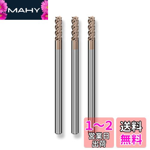 Cleqee  ɥߥ Ϸ3mm  Ĺ7mm  Ĺ50mm  3mm3ĥå 4 TiAlN Ķ ...