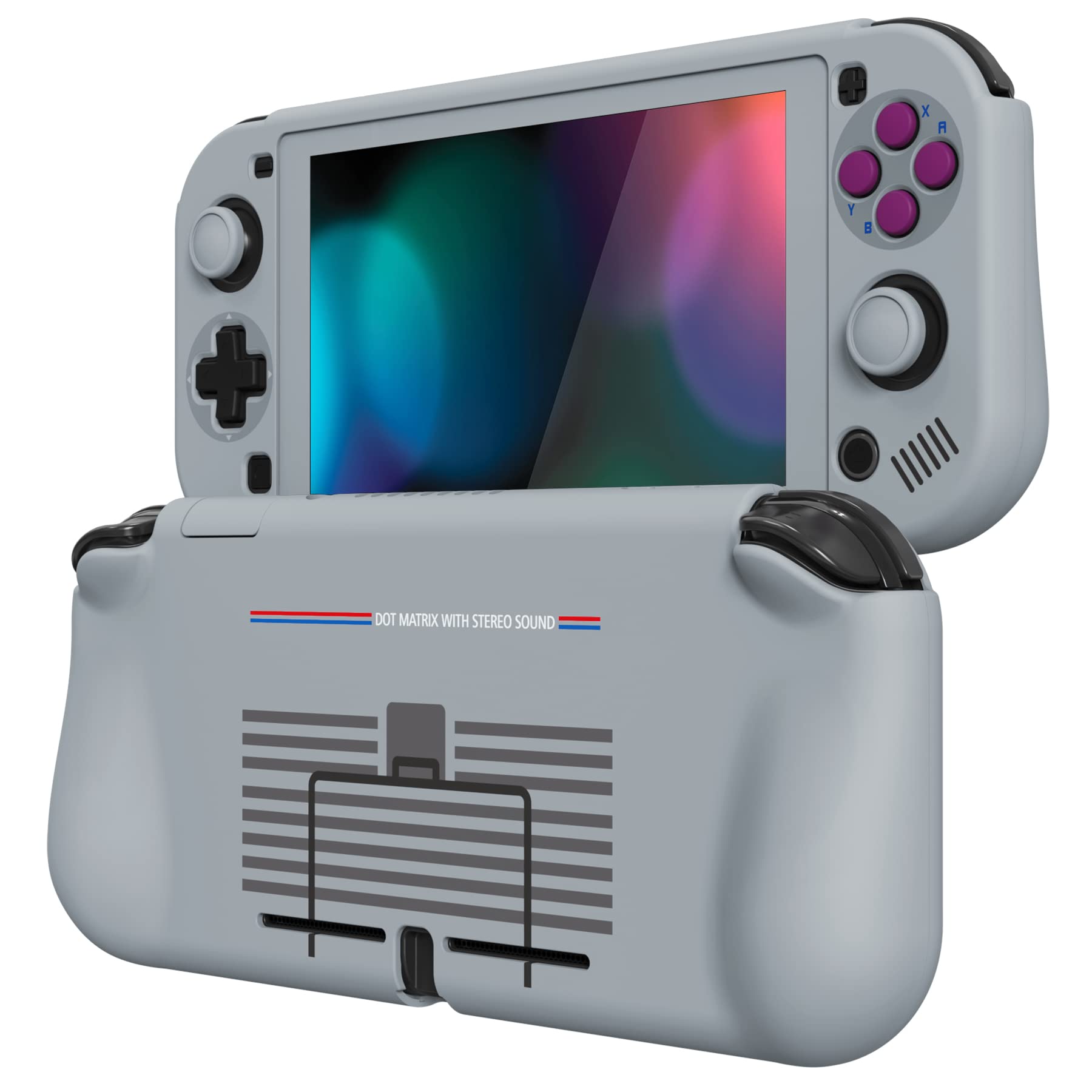 PlayVital ZealProtect Nintendo Switch Liteに対応用保護シェル、Switch Liteに対応用人間工学に基づいたデザインしたハードシェル、ジョイコンのシェル＆グラスフィルム＆サムライカバー＆ボタンキャップは付属しています【クラシック 1989 GB DMG-01】