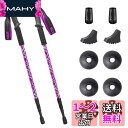 Glvaner トレッキングポール 2本セット トレッキングステッキ 登山 ストック アンチショック機能付 6061アルミ製 軽量300g 3段伸縮式 ウォーキ...