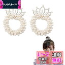 nalaina ヘアゴム 王冠 輪ゴム【2個セット】パールヘアゴム リングゴム 髪ゴム 高弾性 おしゃれ 可愛い 少女 髪飾り ファッション 小物 写真撮影 発...