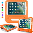 iPad 2018 ケース iPad 2017 9.7 ipad air2 ipad air ケース 超軽量 耐衝撃 スタンド ハンドル付き EVA キッズ 保護 新型 Apple iPad 9.7 2018 ipad 2017カバー (オレンジ)(2)
