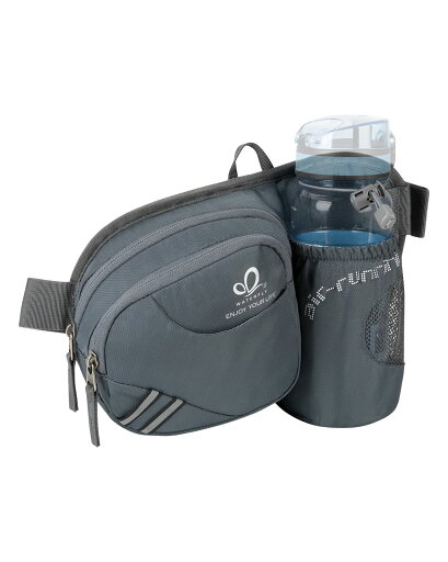 WATERFLY(ウォーターフライ) ウエストバッグ ウェストポーチ アウトドア 水筒ポーチ付き 男女兼用 ランニング ウォーキング ジョギング 登山 散歩 軽量 通気 メンズ レディース (グレー) WATERFLY(ウォーターフライ) ウエストバッグ ウェストポーチ アウトドア 水筒ポーチ付き 男女兼用 ランニング ウォーキング ジョギング 登山 散歩 軽量 通気 メンズ レディース (グレー)