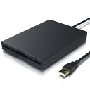 USBフロッピーディスクリーダードライブ3.5インチ1.44 MB外付けポータブルFDDディスケットドライブWindows XP/Vista/7/8/10/11のみサポート、PCコンピュータ/ラップトップ用 プラグアンドプレイ ドライバなし ブラック