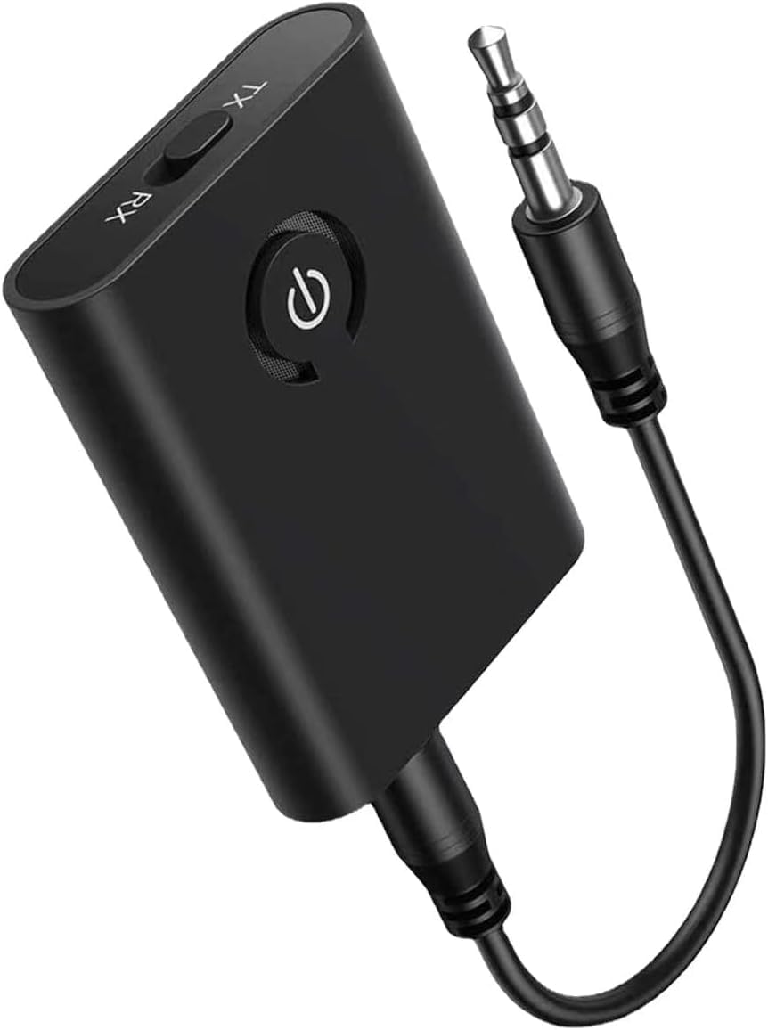 Bluetooth5.0 トランスミッター レシーバー Bluetooth 発信機 受信機 一台二役 ワイヤレス オーディオ 低遅延 小型 3.5mmオーディオケーブル付き スピーカー/イヤホン/テレビ