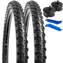 2本セット,26 2.125 タイヤ,26x2.125 57-559 自転車タイヤ+26x1.75/2.125自転車チューブ 肉厚 米式バルブ32mm+タイヤレバ,自転車タイヤ26x2.125,マウンテンバイクタイヤ 26 2.125,クロスバイクタイヤ 26 2.125,Y-1108