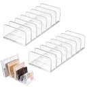 【送料無料】SensaBliss アイシャドウ 収納 7仕切り 2個セット コスメ収納 アクリル 仕切りスタンド 引き出し 仕切り板 卓上 メイクボックス メイ...