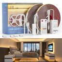 Wobane ledテープライト cob 10M 間接照明 ルームライト リモコン付 無段階調光 タイマー 3200LED 3050lm 明るい 室内 イルミネ...