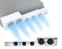 ElecGear PS4 Pro用氷河型白自動冷却ファン、外付けターボ...(2)