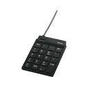 【送料無料】バッファロー BUFFALO 有線スリムテンキーボード ハブ付き ブラック BSTKH08BK