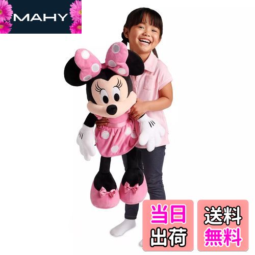【送料無料】DisneyStore Disney ディズニー Minnie Mouse Plush ミニーマウス 大きい ぬいぐるみ ピンク 27インチ 2018 並行輸入品