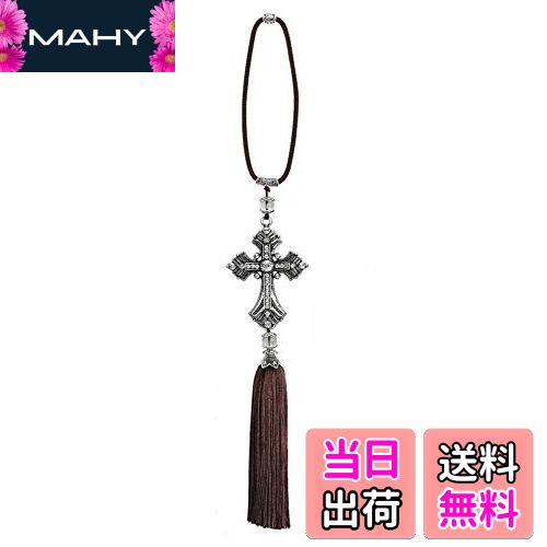 【送料無料】ルームミラー用 十字架 車内 キラキラ カーミラー アクセサリー プレゼント 内装 飾り 雑貨 お守り 風水 車内アクセサリー 吊り バックミラー ...