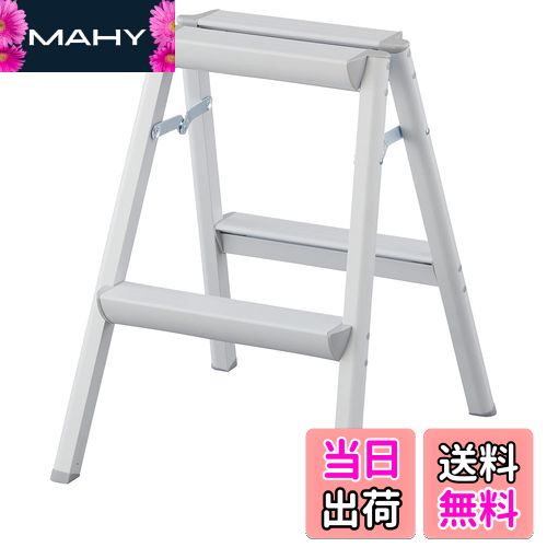 【送料無料】長谷川工業(Hasegawa) 踏台 2段 ホワイト SE-6a(WH) (56cm) (17720)【2020年モデル】