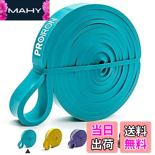 【送料無料】PROIRON レジスタンスバンド 抵抗バンド トレーニングバンド 天然ラテックス製 緑 (6.7-13KG)