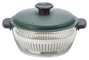 【送料無料】ベストコ 電子レンジ調理 オーブン調理 耐熱ガラス 鍋 1.0L カーキ LLG484 ロック&ロック