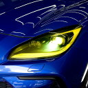 KUNGKIC トヨタ GR86 ZN8 スバル BRZ ZD8 2021 2022 2023 2024 2025 対応 ワイドヘッドライト保護フィルム TPU スクラッチガード 自己修復 外装アクセサリー GT300 イエロースタイル 2個
