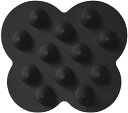 【送料無料】Lyyxjsltd ウカウカ スカルプブラシ ケンザン(頭皮用ブラシ)女の子専用の柔らかい歯付きシャンプーコーム、ヘアコーム、頭経絡コーム、シリコンシャンプーブラシ (ブラック)