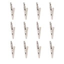 【送料無料】LIOOBO 24pcs わにぐちクリップ ワニ口クリップ ステンレス プラモデル クランプ ワニ口クリップ ワニクリップ ステンレス 51mm