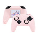 GeekShare NS Proコントローラーカバー シリコン製 ソフト スキンケース Switch Proコントローラー対応 NS Proコントローラーカバーとシール付け 保護カバー 保護ケース 耐衝撃 簡単装着 滑り止め ほこり防止 NS Pro保護カバー(ピンク猫耳)